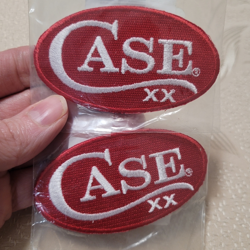 Lot of 2 Case Knives  Embroidered Patches NWOT